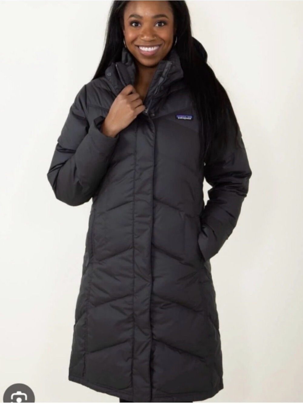 Patagonia Women's Black Long Puffer Coat